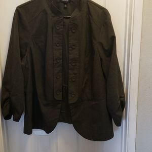 Torrid gray/purple blazer. Size 2.